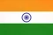 Indian national flag with saffron, white, green bands and Ashoka Chakra