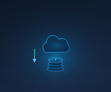 Cloud cost savings benefit icon for cloud integration