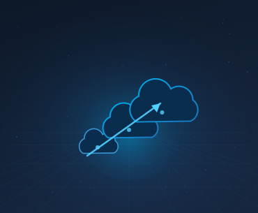 Cloud scalability benefit icon for cloud integration