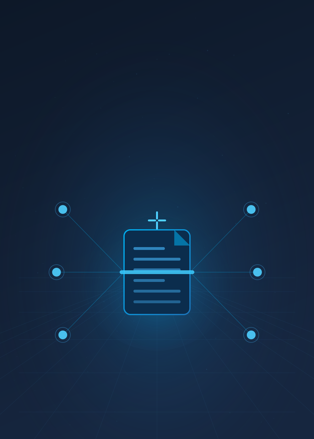 AI document processing service illustration