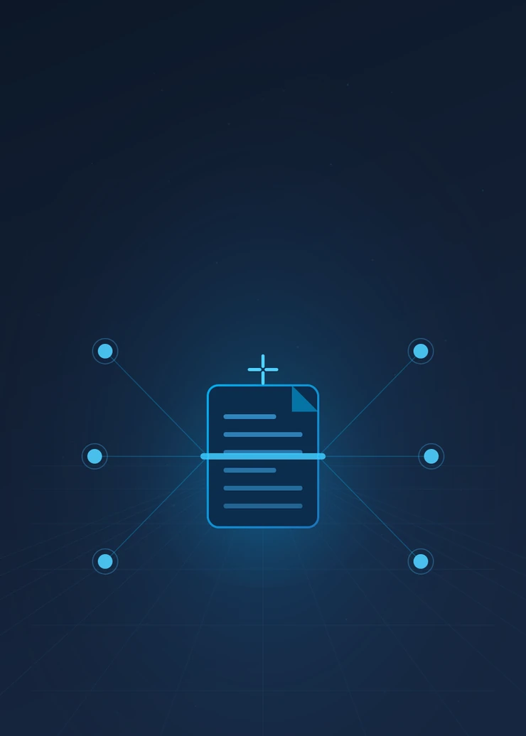 AI document processing service illustration