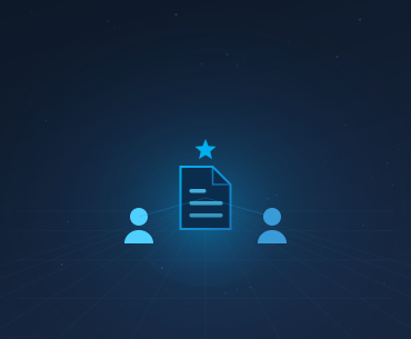 Collaborative success benefit icon for document management