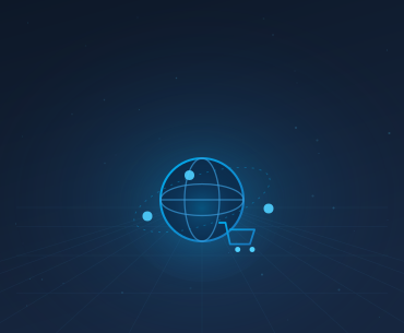Global reach benefit icon for e-commerce
