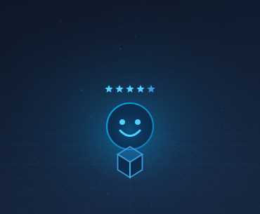 Customer satisfaction benefit icon for supply chain management