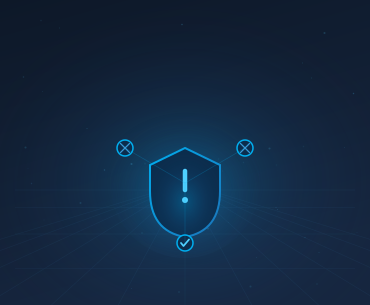 Risk management benefit icon for supply chain management